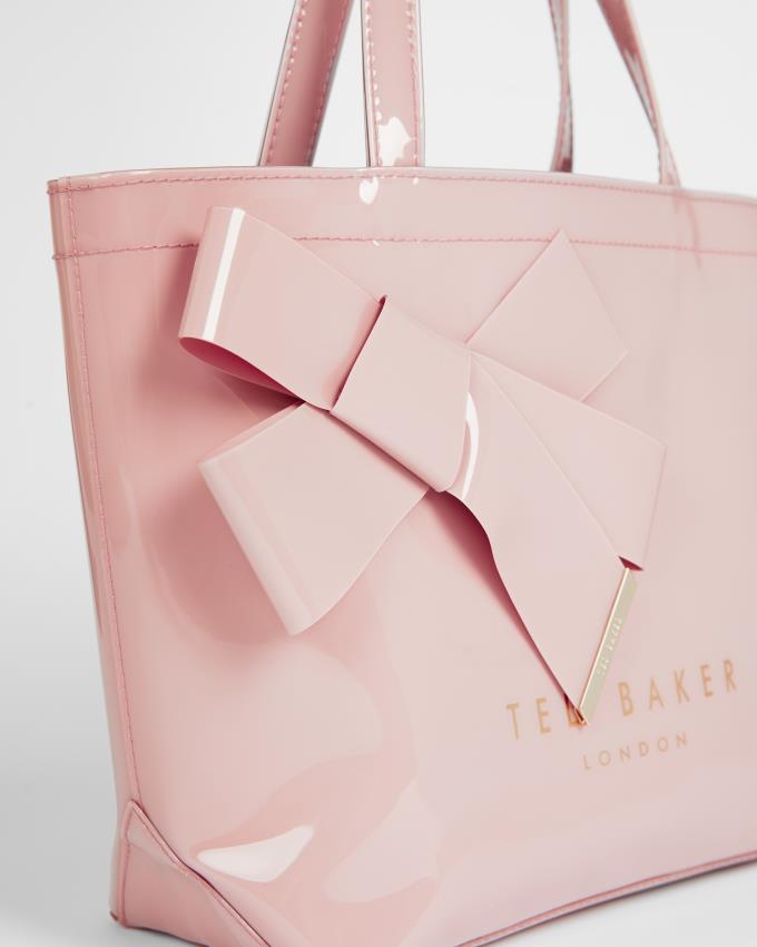 Sac a Main Ted Baker Small Icon With Knot Bow Rose Femme | QDG-42049696